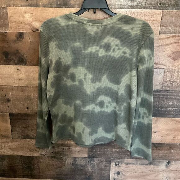 RDI Top Shirt Pullover Camouflage Crew Neck Green Light Green Women Size Small - Picture 8 of 9